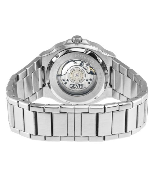 Montre Potente Homme Automatique en Acier argentée