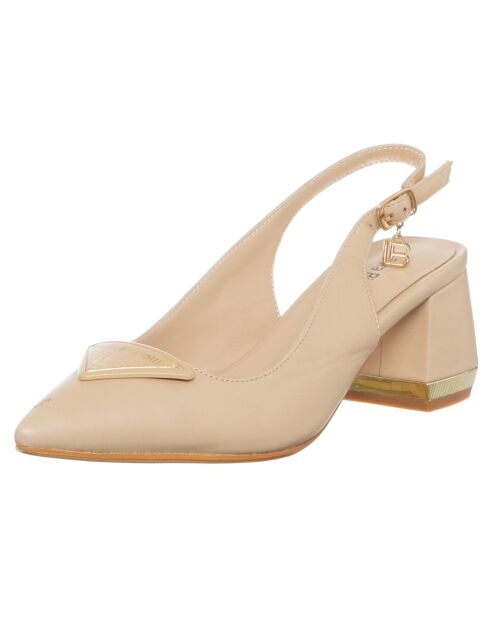 Slingbacks Gina beiges - Talon 6 cm