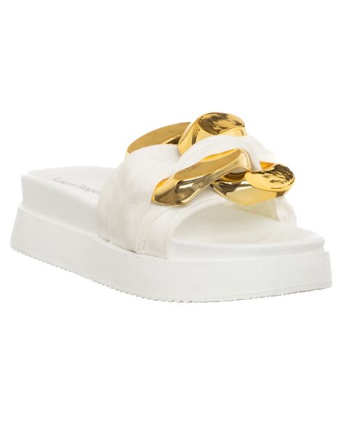 Mules Lana blanc/doré