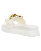 Mules Lana blanc/doré