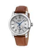 Montre Madison Homme Automatique en Cuir marron