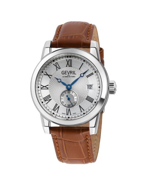 Montre Madison Homme Automatique en Cuir marron