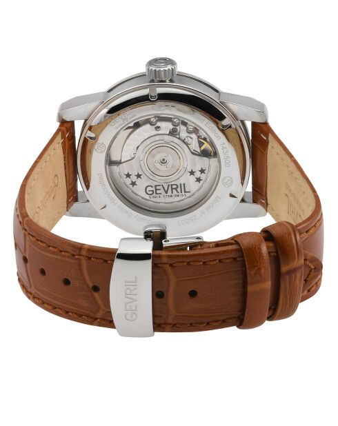 Montre Madison Homme Automatique en Cuir marron