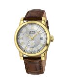 Madison automatisch bruin leren herenhorloge