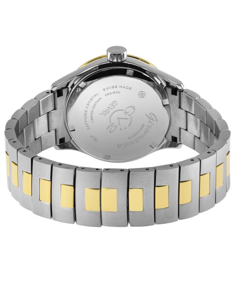 Montre Giromondo Homme Quartz en Acier argenté/doré