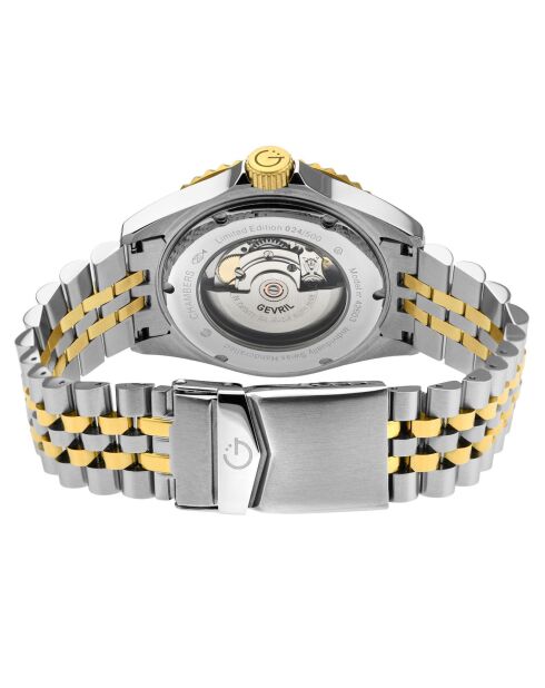 Chambers automatisch zilver/goud stalen horloge voor heren
