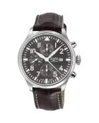 Montre Vaughn Homme Automatique en Cuir marron