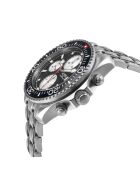 Hudson Yards chronograaf automatisch zilverkleurig stalen horloge voor heren