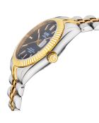 West Village automatisch zilver/goud stalen herenhorloge