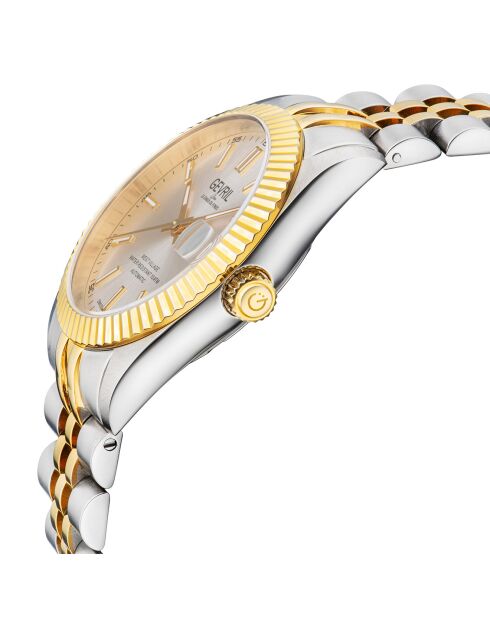 Montre West Village Homme Automatique en Acier argenté/doré