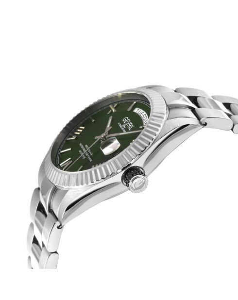 Montre West Village Homme Automatique en Acier argentée