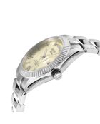 West Village automatisch zilverstalen herenhorloge