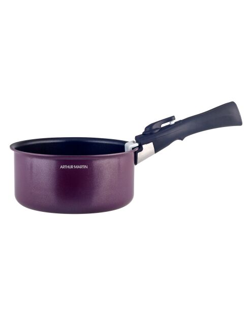 Batterie de cuisine induction amovible prune - 7 pièces