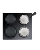 Batterie de cuisine induction amovible grise - 15 pièces