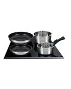 Batterie de cuisine induction amovible grise - 15 pièces