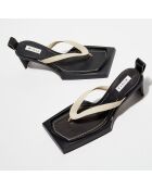 Mules beiges - Talon 5.5 cm