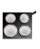Batterie de cuisine induction amovible grise - 10 pièces