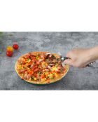 Roulette à pizza grise
