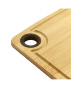 3 Planches à découper en Bambou marron - 28x27/33x23/28x18 cm