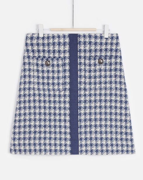 Jupe en Tweed Tracy bleu violet