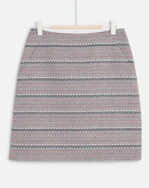 Jupe en Tweed Augustine bleu marine