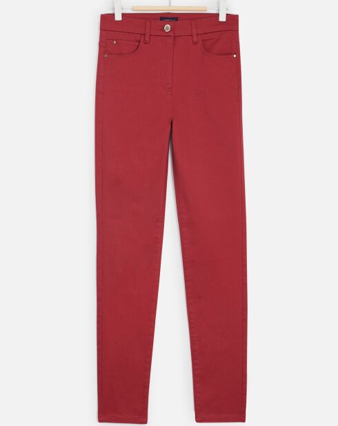 Pantalon slim Tony B framboise