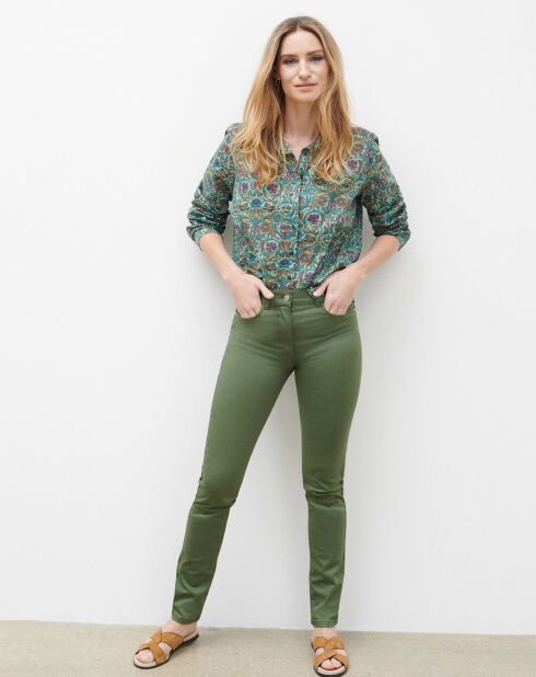 Pantalon slim Craig B kaki