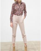 Pantalon slim en Velours côtelé Firenze cream tan