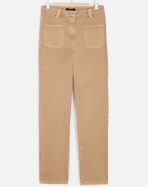 Pantalon slim Sicilio caramel