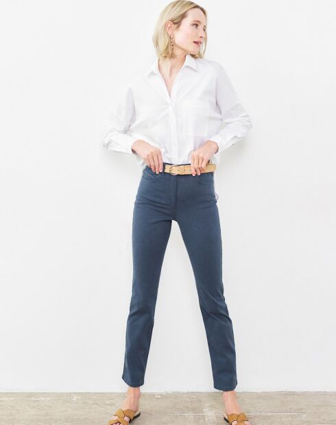 Pantalon slim Sicilio aubergine