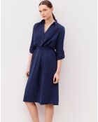 Robe en Gaze de Coton Betina indigo