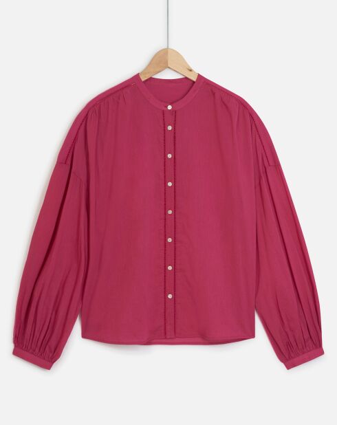 Chemise en Popeline Clarisse groseille