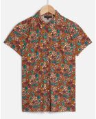 Chemise Loris imprimée chocolat