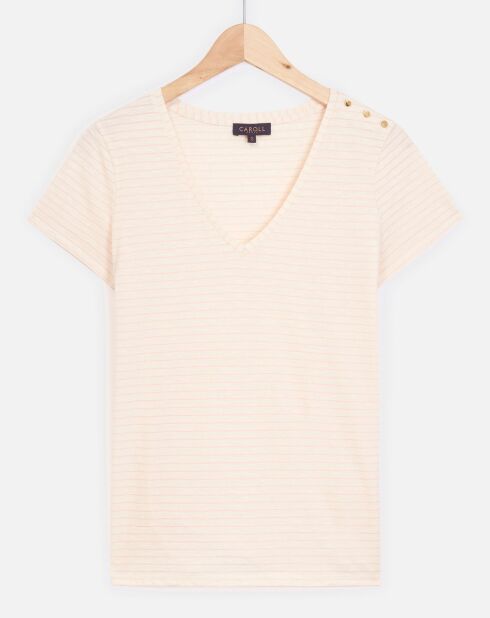 T-Shirt Vanina rayé rose