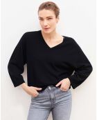 Pull 100% Laine Rosebelle noir