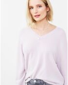 Pull 100% Laine Rosebelle parme