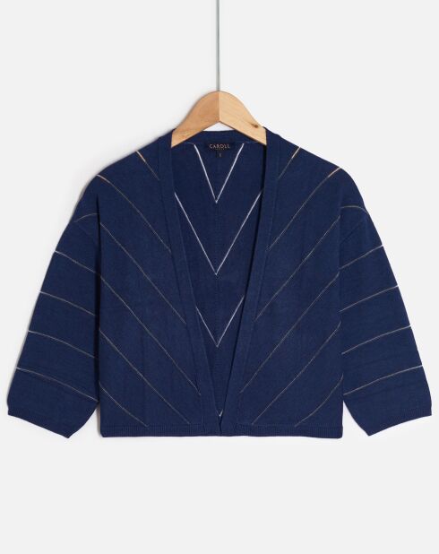 Cardigan bolero Matilda bleu marine