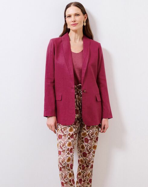 Blazer 100% Lin Emma groseille