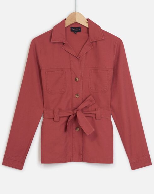 Veste saharienne Lily rouille
