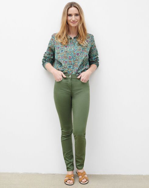 Pantalon slim Craig B kaki