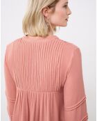 Blouse en Crépon Léa saumon