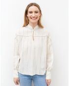 Blouse en Voile de Coton Clem camelia