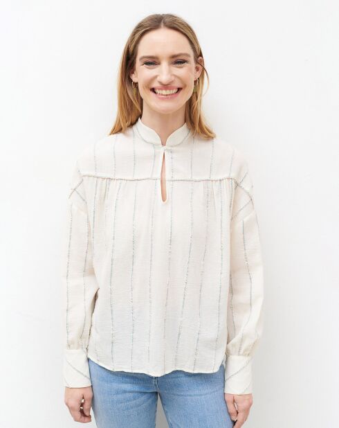 Blouse en Voile de Coton Clem camelia