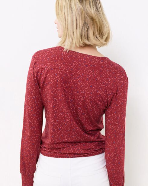 T-Shirt chemise boutonné Zoé beaujolais