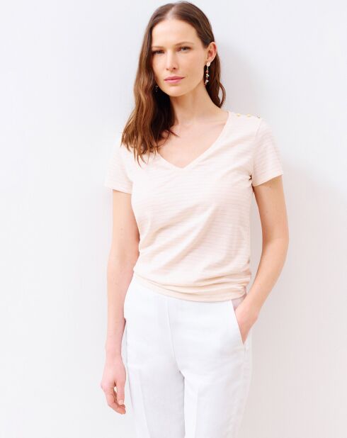 T-Shirt Vanina rayé rose