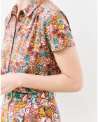 Chemise Loris imprimée chocolat