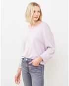 Pull 100% Laine Rosebelle parme