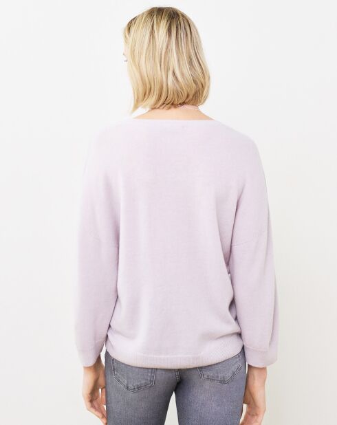 Pull 100% Laine Rosebelle parme