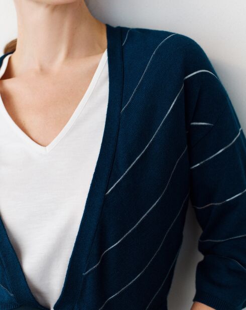 Cardigan bolero Matilda bleu marine