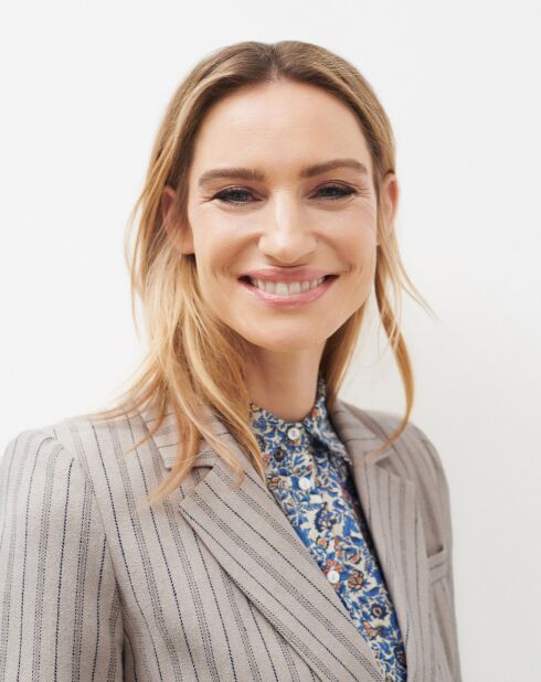 Blazer en Laine mélangée Juno beige